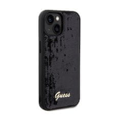 Guess Guess Sequin Script Metal - Ohišje za iPhone 14 (črno)