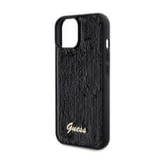 Guess Guess Sequin Script Metal - Ohišje za iPhone 14 (črno)