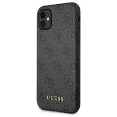 Guess Guess 4G Metal Gold Logo - Ohišje za iPhone 11 (sivo)