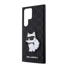 Karl Lagerfeld Karl Lagerfeld NFT Saffiano Monogram Choupette - Ohišje za Samsung Galaxy S23 Ultra (črno)