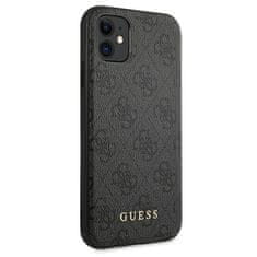 Guess Guess 4G Metal Gold Logo - Ohišje za iPhone 11 (sivo)