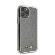 Guess Ohišje Guess z bleščicami - Ohišje za iPhone 11 Pro Max (srebrno)