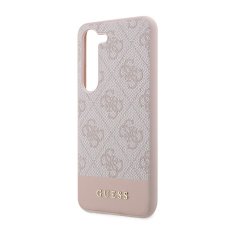 Guess Guess 4G Bottom Stripe Metal Logo Collection - Ohišje za Samsung Galaxy S23 (roza)