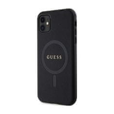 Guess Guess Saffiano MagSafe - etui za iPhone 11 (črn)