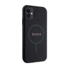 Guess Guess Saffiano MagSafe - etui za iPhone 11 (črn)