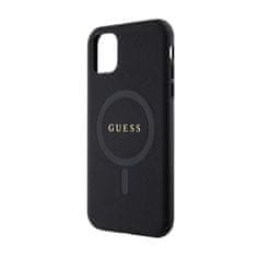 Guess Guess Saffiano MagSafe - etui za iPhone 11 (črn)