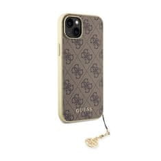 Guess Kolekcija Guess 4G Charms - Ohišje za iPhone 15 Plus (rjavo)