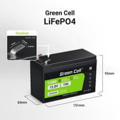 Green Cell Green Cell - LiFePO4 12V 12,8V 7Ah baterija za fotovoltaične sisteme, avtodome in plovila