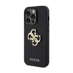 Guess Kovinski logotip Guess 4G Strass - Ohišje za iPhone 15 Pro Max (srebrno)