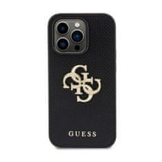 Guess Kovinski logotip Guess 4G Strass - Ohišje za iPhone 15 Pro Max (srebrno)