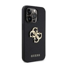 Guess Kovinski logotip Guess 4G Strass - Ohišje za iPhone 15 Pro Max (srebrno)