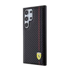 Ferrari Ferrari Carbon Printed Line - Ohišje za Samsung Galaxy S24 Ultra (črno)