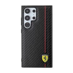 Ferrari Ferrari Carbon Printed Line - Ohišje za Samsung Galaxy S24 Ultra (črno)