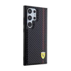 Ferrari Ferrari Carbon Printed Line - Ohišje za Samsung Galaxy S24 Ultra (črno)