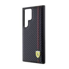 Ferrari Ferrari Carbon Printed Line - Ohišje za Samsung Galaxy S24 Ultra (črno)