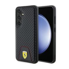 Ferrari Ferrari Carbon Stitched Bottom - Ohišje za Samsung Galaxy S24 (črno)