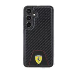 Ferrari Ferrari Carbon Stitched Bottom - Ohišje za Samsung Galaxy S24 (črno)