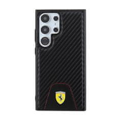 Ferrari Ferrari Carbon Stitched Bottom - Ohišje za Samsung Galaxy S24 Ultra (črno)