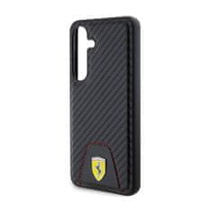 Ferrari Ferrari Carbon Stitched Bottom - Ohišje za Samsung Galaxy S24 (črno)