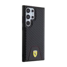 Ferrari Ferrari Carbon Stitched Bottom - Ohišje za Samsung Galaxy S24 Ultra (črno)