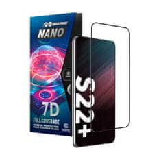 Crong Prilagodljivo steklo Crong 7D Nano - hibridno steklo 9H za celoten zaslon telefona Samsung Galaxy S22+