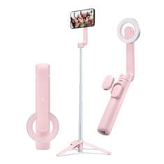 Spigen Spigen S570W MagSafe Bluetooth Selfie Stick Tripod - stojalo za pametni telefon / držalo za palico za selfije (Misty Rose)