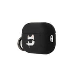 Karl Lagerfeld Karl Lagerfeld Silikonski etui NFT Choupette Head 3D - AirPods Pro 2 (črn)