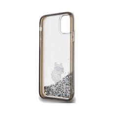 Karl Lagerfeld Karl Lagerfeld Liquid Glitter Choupette - etui za iPhone 11 (prozoren)