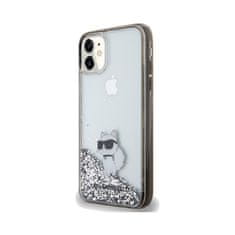 Karl Lagerfeld Karl Lagerfeld Liquid Glitter Choupette - etui za iPhone 11 (prozoren)