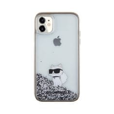 Karl Lagerfeld Karl Lagerfeld Liquid Glitter Choupette - etui za iPhone 11 (prozoren)