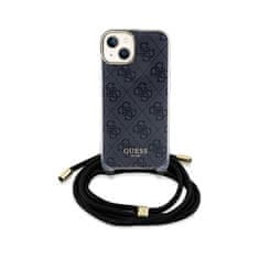 Guess Guess Crossbody Cord 4G Print - Ohišje za iPhone 15 (črno)