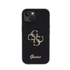 Guess Guess Glitter Script Big 4G - Ohišje za iPhone 15 (črno)