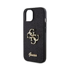 Guess Guess Glitter Script Big 4G - Ohišje za iPhone 15 (črno)