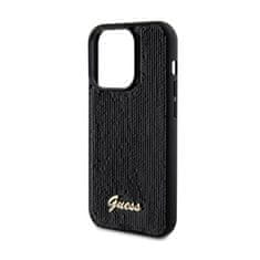 Guess Guess Sequin Script Metal - Ohišje za iPhone 13 Pro (črno)