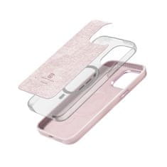 NEW Crong Color Cover LUX Magnetic - ohišje za iPhone 15 Pro MagSafe (roza)