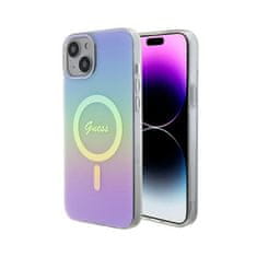 Guess Guess IML Iridescent MagSafe - ohišje za iPhone 15 (vijolično)