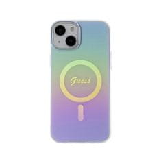 Guess Guess IML Iridescent MagSafe - ohišje za iPhone 15 (vijolično)