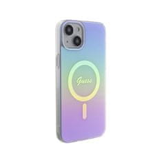 Guess Guess IML Iridescent MagSafe - ohišje za iPhone 15 (vijolično)