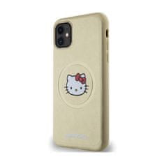 HELLO KITTY Hello Kitty Leather Kitty Head MagSafe - ohišje za iPhone 11 (zlato)