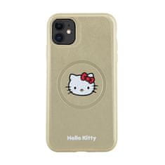 HELLO KITTY Hello Kitty Leather Kitty Head MagSafe - ohišje za iPhone 11 (zlato)