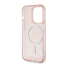 Guess Ohišje Guess Glitter Gold MagSafe - iPhone 14 Pro (roza)