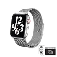 Crong Crong Milano Steel - Trak iz nerjavečega jekla za Apple Watch 38/40/41 mm (srebrn)