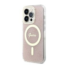 Guess Ohišje Guess 4G MagSafe - iPhone 14 Pro (roza)