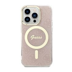 Guess Ohišje Guess 4G MagSafe - iPhone 14 Pro (roza)