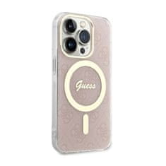 Guess Ohišje Guess 4G MagSafe - iPhone 14 Pro (roza)