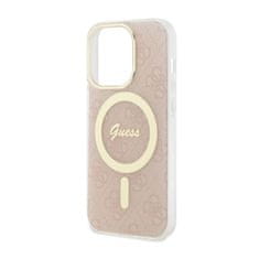 Guess Ohišje Guess 4G MagSafe - iPhone 14 Pro (roza)