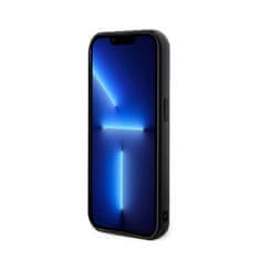 Karl Lagerfeld Karl Lagerfeld 3D gumijast bleščeč logotip - Ohišje za iPhone 15 Pro (črno)