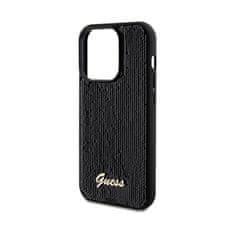 Guess Guess Sequin Script Metal - Ohišje za iPhone 14 Pro Max (črno)