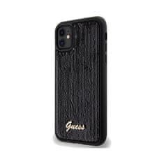 Guess Guess Sequin Script Metal - Ohišje za iPhone 11 (črno)