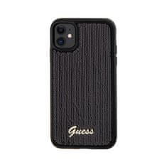 Guess Guess Sequin Script Metal - Ohišje za iPhone 11 (črno)